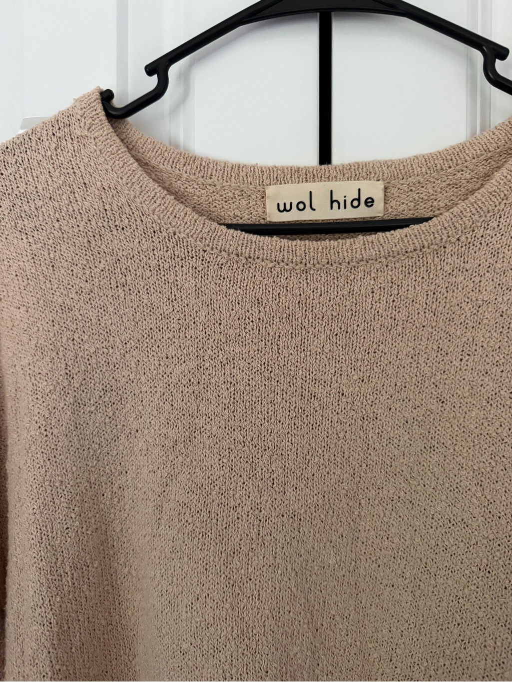 Wol Hide Boucle Tee In Almond — image 7 of 8